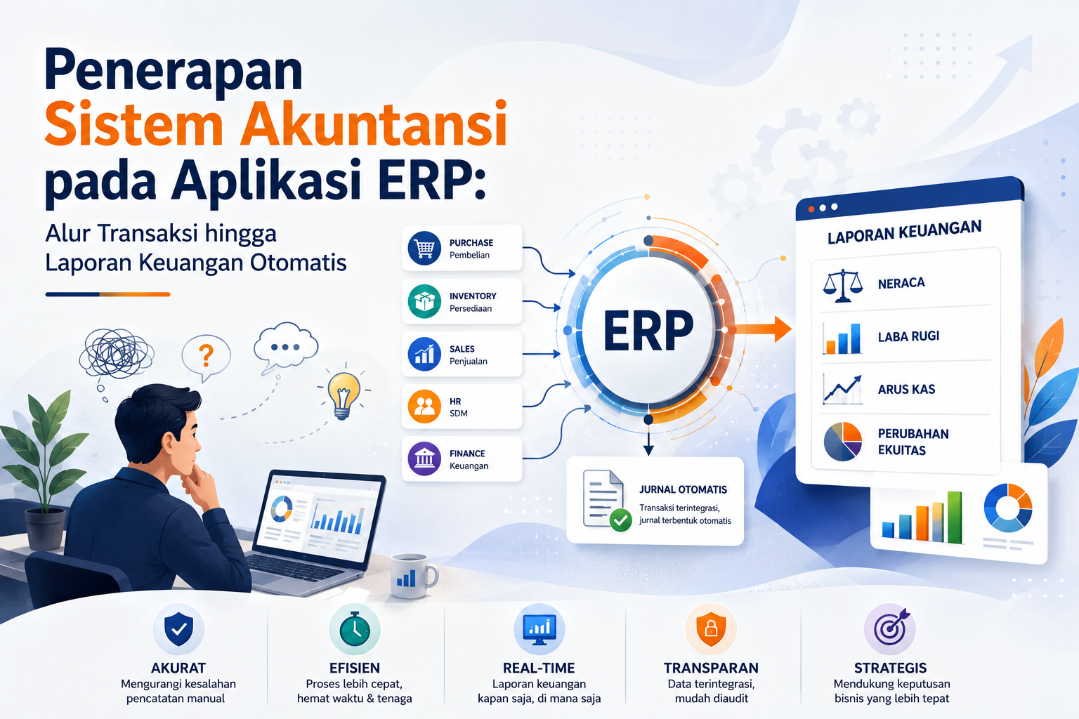 Penerapan Sistem Akuntansi pada Aplikasi ERP: Alur Transaksi hingga Laporan Keuangan Otomatis